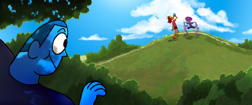 tower run still watching from a distance